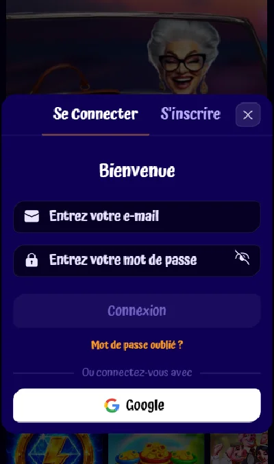 Connexion Spingranny Casino - acces au compte joueur